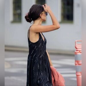 Liz Alig silk faro dress